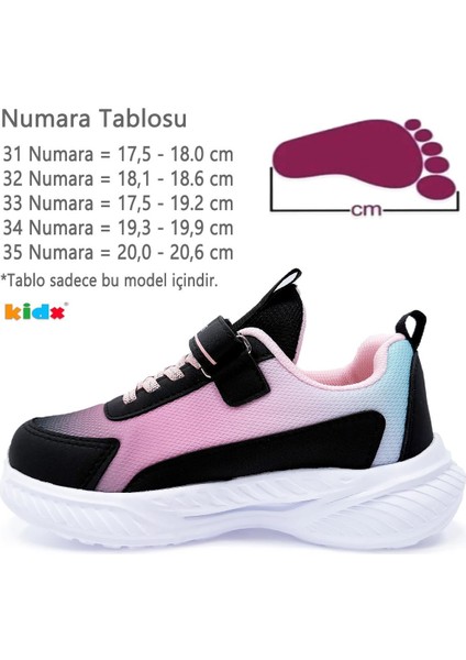 Drops Stripes Sneaker Kız Çocuk Spor Ayakkabı Pudra Pembe modelleri