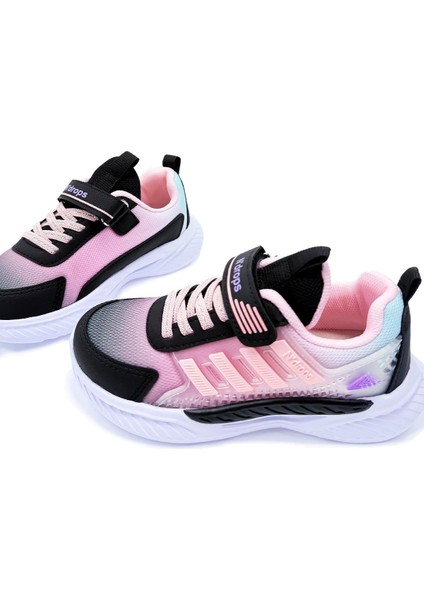 Drops Stripes Sneaker Kız Çocuk Spor Ayakkabı Pudra Pembe fırsatları