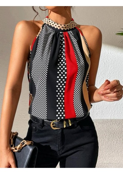 Munn Collection Kadın Yarım Balıkçı Yaka Kolsuz Mikro Bluz modelleri
