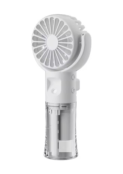 Yeni Taşınabilir Mini Su Spreyli Sulu Buharlı 3 Kademeli Vantilatör USB Şarj Edilebilir El Fanı