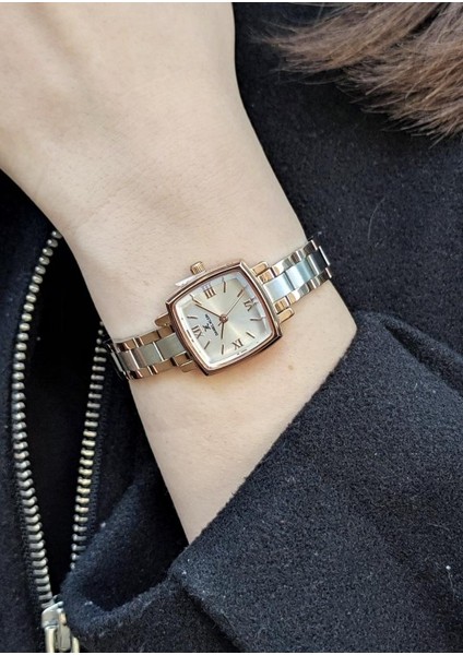 DKE.1.10839-6 Kare Kadran Metal Kordon Metal Kasa 3 Atm Suya Dayanıklı Metalik-Rose Renk Kadın Kol Saati fiyatları