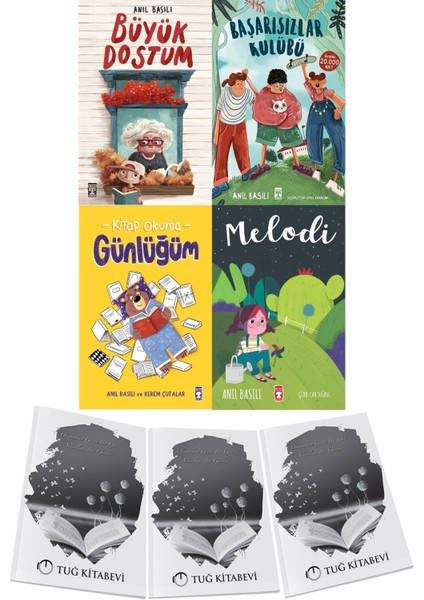 Büyük Dostum-Başarısızlar Kulübü-Okuma Günlüğüm-Melodi 4lü Set Anıl Basılı + Hediyeli