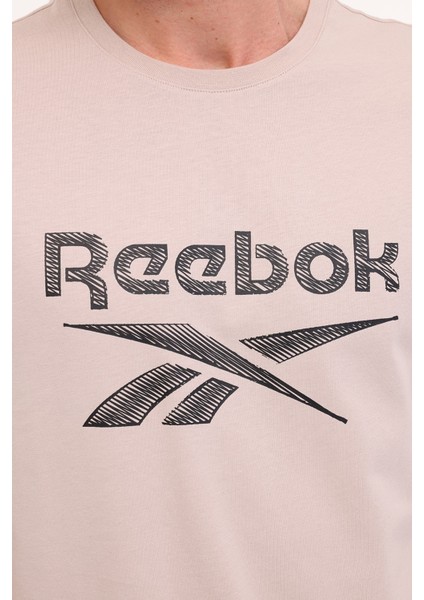 New Id Reg Tee Bej Erkek Kısa Kol T-Shirt