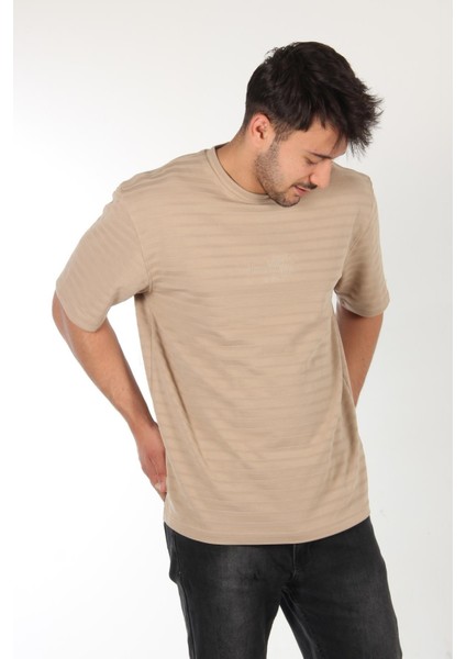 6140 Çizgili O Yaka T-Shirt