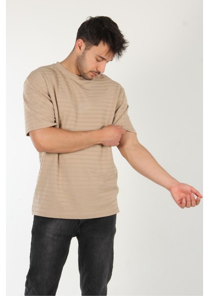 6140 Çizgili O Yaka T-Shirt