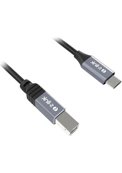 S-Lınk SL-U2004 USB 2.0 Yazıcı Kablosu 1.5m - Siyah