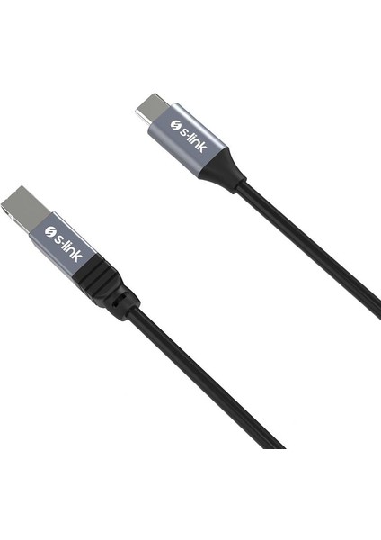 S-Lınk SL-U2004 USB 2.0 Yazıcı Kablosu 1.5m - Siyah