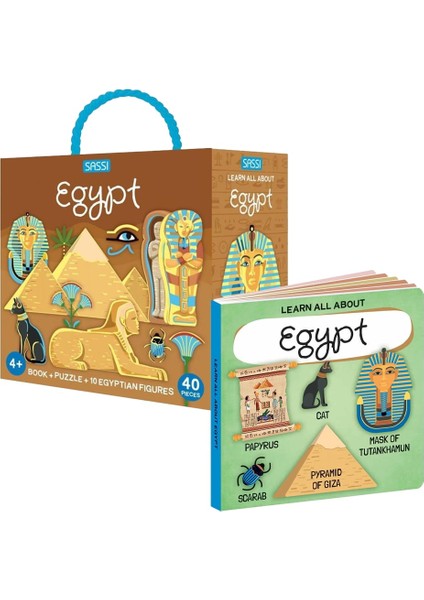 Mısır - Ikisi Bir Arada Puzzle ve Kitap