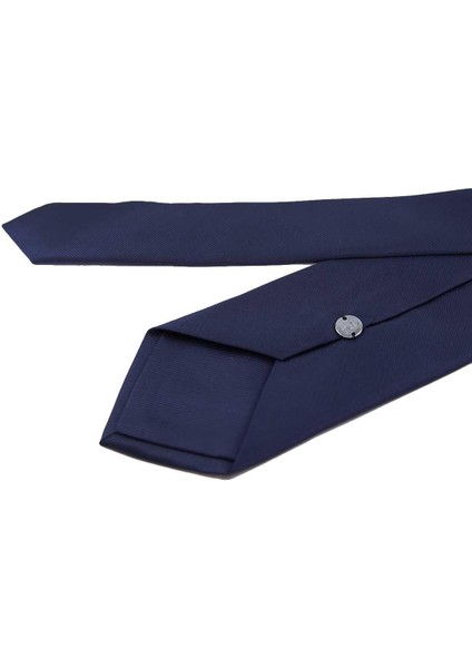 Lacivert Reps Dokulu Düz Mendilli Klasik Kravat KK13176 indirimleri