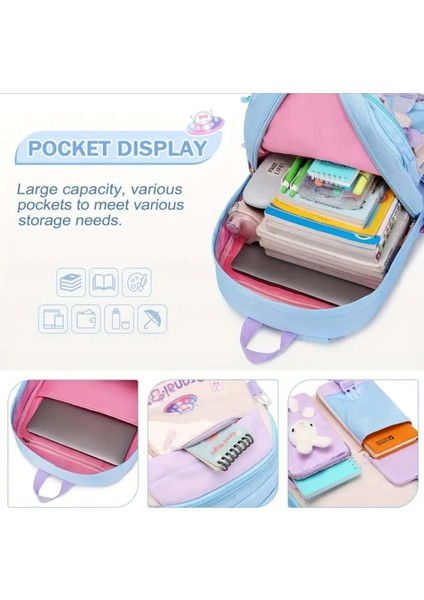 Relaxion 2175-1460 Ithal Kore Tarzı Unisex Çocuk Ilkokul Sırt Çantası - NKT02175-LACIVERT-TEKEBAT fırsatları