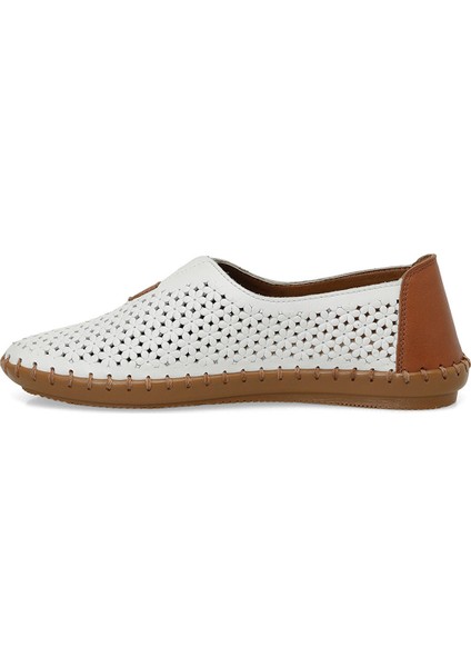 166102.Z5FX Beyaz Kadın Düz Ayakkabı modelleri