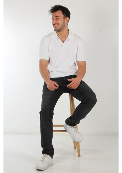 66572 Üç Düğme Yakalı T-Shirt