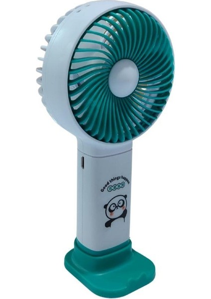 Hayvan Resimli Şarjlı Mini El Fanı