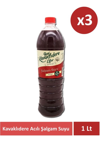 Acılı Şalgam Suyu 1 Lt x 3 Adet Tek Ebat