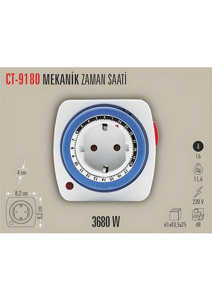 Mekanik Zaman Saati (3680W)