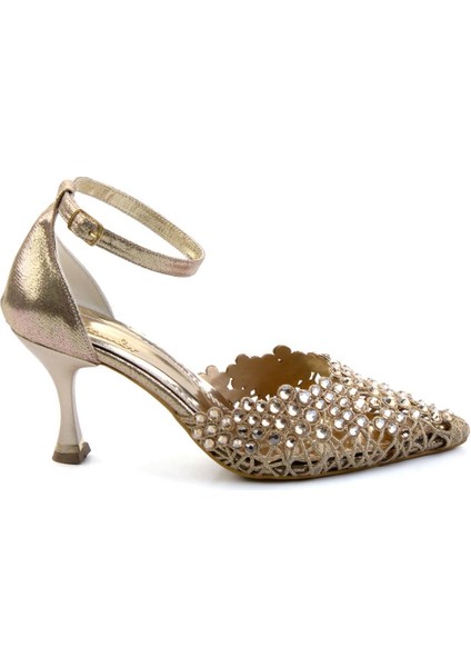 Altın Kadın Abiye Ayakkabı K01823121878