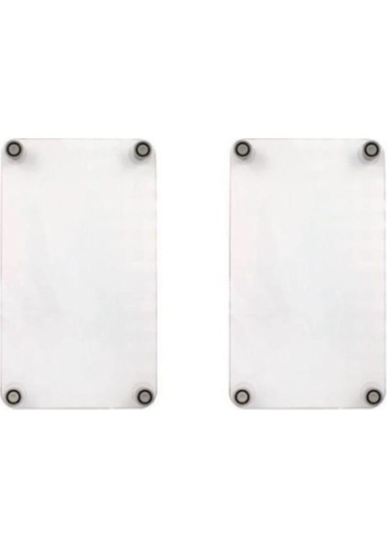 2'li 30X52 cm Cam Ocak Koruyucu 4'lü Ocaklar Için Black