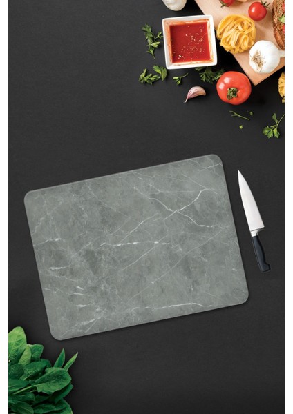 Cam Kesme Tahtası - Cam Kesme Tablası | Gri Mermer Görünümlü | 30CM x 40CM fiyatları