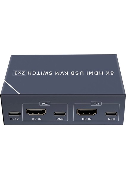 8k Hdmı USB Kvm Swıtch 2x1