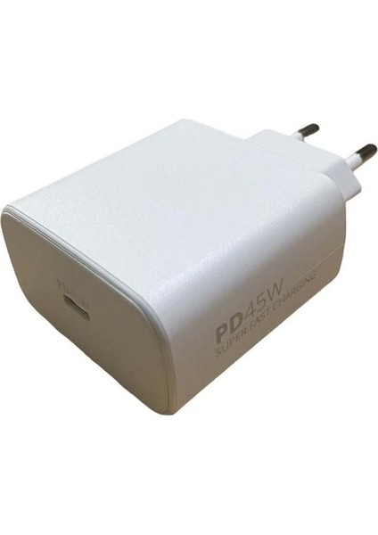 45W Pd Xiaomi Mi 10 Ile Uyumlu Type-C Hızlı Şarj Adaptörü S45