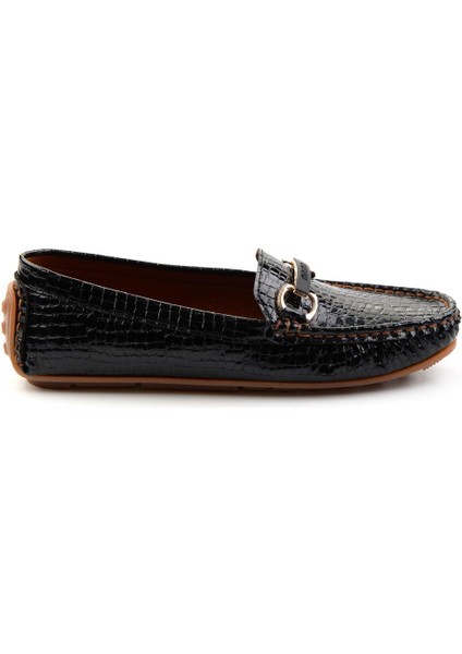 Siyah Kadın Loafer Ayakkabı K01309100511