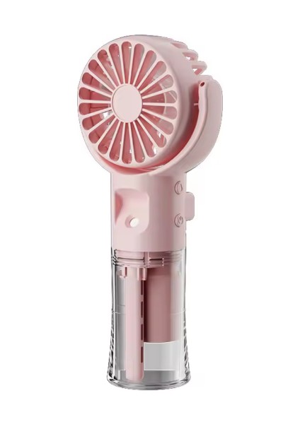 Yeni Taşınabilir Mini Su Spreyli Sulu Buharlı 3 Kademeli Vantilatör USB Şarj Edilebilir El Fanı
