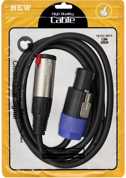 LD384 Specon Erkek - Canon Dişi Çevirici Kablo 1.5 Metre