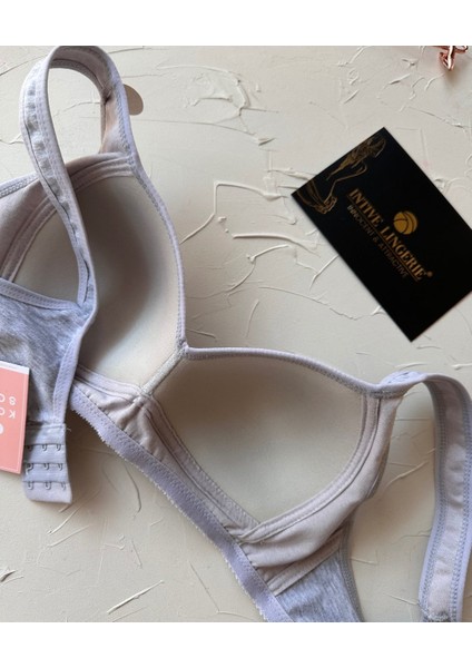 Louisa %85 Pamuklu Balesiz C Cup Toparlayıcı Penye Kalın Askılı 2'li Sütyen fırsatları