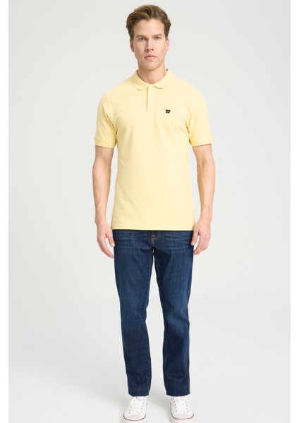 Erkek Regular Fit Polo Sarı Erkek Kısa Kol T-Shirt modelleri