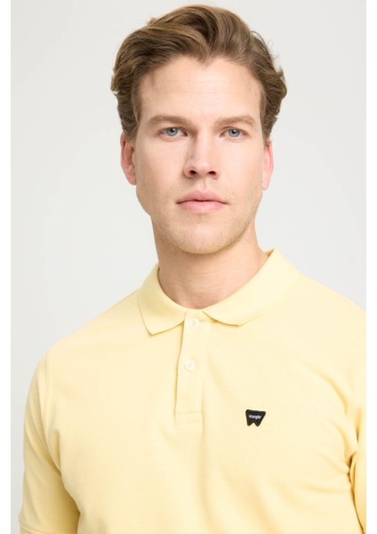Erkek Regular Fit Polo Sarı Erkek Kısa Kol T-Shirt fırsatları