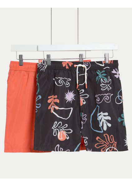 2'li Erkek Çocuk Yüzme Şortu (6-16 Yaş)