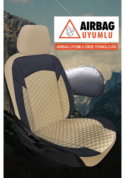 Nissan X-Trail 1.6 Dci Design Pack 19 Alloy 4x4 2015 Uyumlu Oto Koltuk Kılıfı Bej