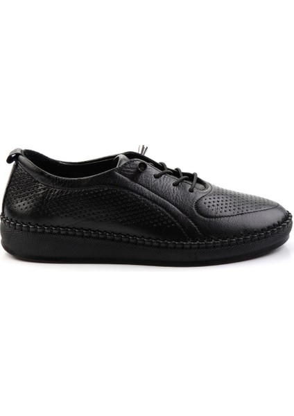 Siyah Leather Kadın Casual Ayakkabı K01523021203