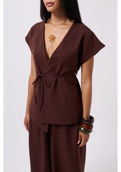 Munn Collection Bağcık Detay Yelek