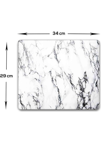Cam Kesme Tahtası - Cam Kesme Tablası | Beyaz Mermer Görünümlü | 29CM x 34CM indirimleri