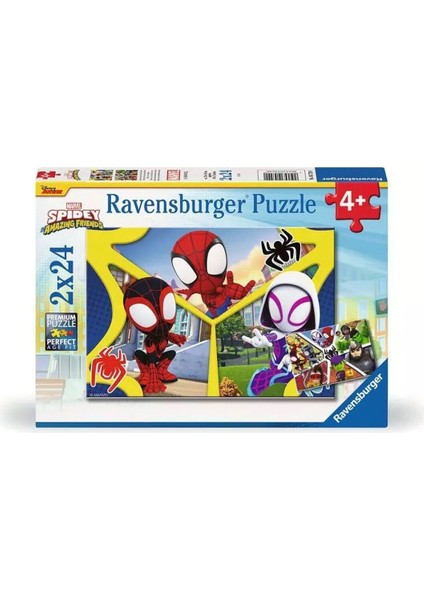 57290 Spidey And Amazing Friends 2X24 Parça Ravensburger Puzzle