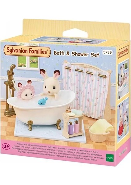 5739 Sylvanian Families Banyo ve Duş Seti (Figürler Dahil Değildir) +3 Yaş indirimleri