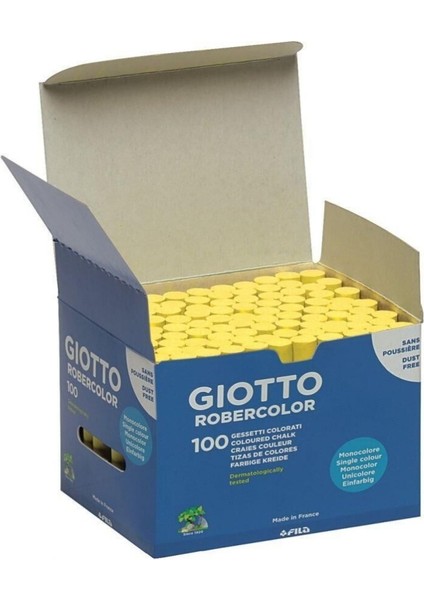 Robercolor Tozsuz Tebeşir, 100'LÜ, Sarı, Kalsiyum Karbonatlı fiyatları