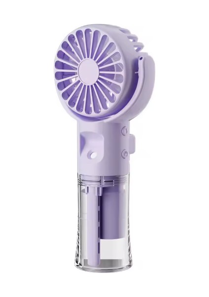 Yeni Taşınabilir Mini Su Spreyli Sulu Buharlı 3 Kademeli Vantilatör USB Şarj Edilebilir El Fanı