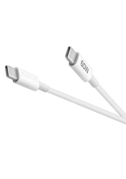 60W Usb-C Type-C Silikon Şarj Kablosu Hızlı Şarj, Dayanıklı ve Esnek Tasarım, Tüm Usb-C Cihazlarla Uyumlu