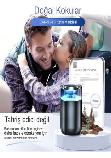Dokunmatik 800MAH Şarjlı Yıldız Lazer Efektli Araç Ev ve Ofis Içi Kokulu Hava Nemlendirici Kendinden Aromalı modelleri