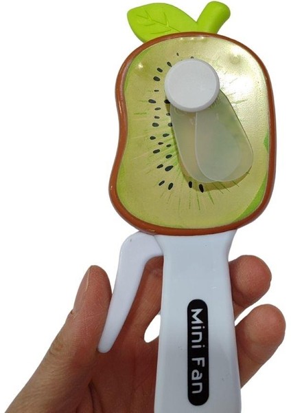 Kivi Şekilli Manuel Mini El Fanı