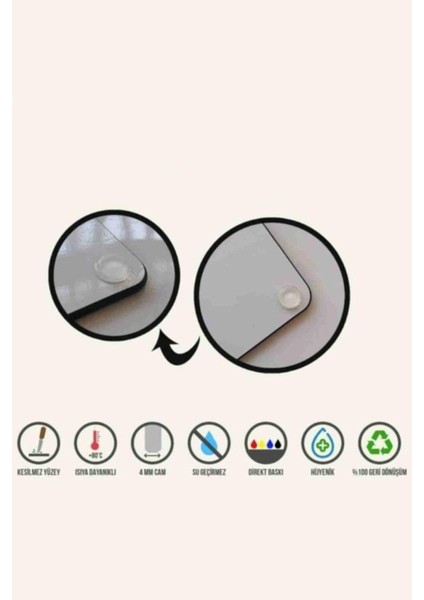 2'li Takım 20X30 & 30X40 Sarı Altın Desen Görünümlü Takım Cam Kesme Tahtası- Tablası 20X30 & 30X40 modelleri