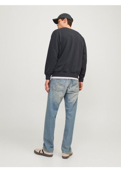 Erkek Bisiklet Yaka Düz Renk Sweatshirt 12257853 modelleri