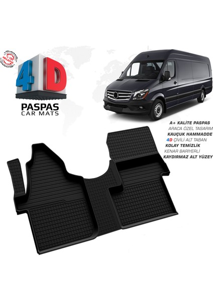 Mercedes Sprinter W906 4d Havuzlu Paspas 2006-2013 Ön Tek Koltuk