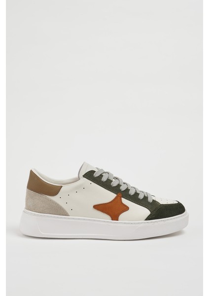 Berry Model Hakiki Kombinasyonlu Deri Ithal Taban Sneaker Ayakkabı fırsatları