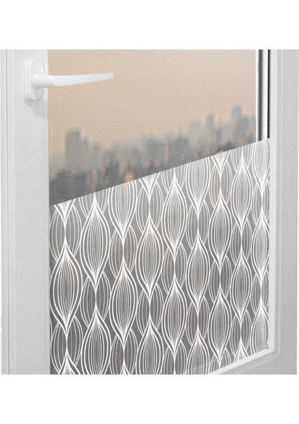 189-0034 Statik Premium Elips Desen Cam Folyo ( 45 cm x 1 mt )