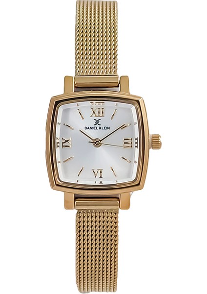 DKE.1.10844-2 Kare Kadran Hasır Kordon Metal Kasa 3 Atm Suya Dayanıklı Altın Renk Kadın Kol Saati modelleri