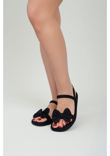 Orthopedix Esnek Şık Kadın Sandalet Scuba Kumaş Fiyonklu QR25204 modelleri