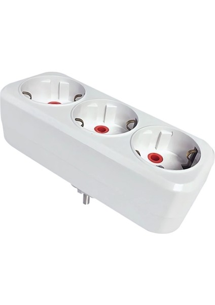 Topraklı Üçlü Düz Tip Fiş Priz